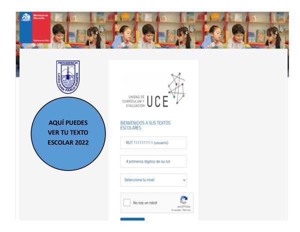 Acceso web a textos escolares 2022