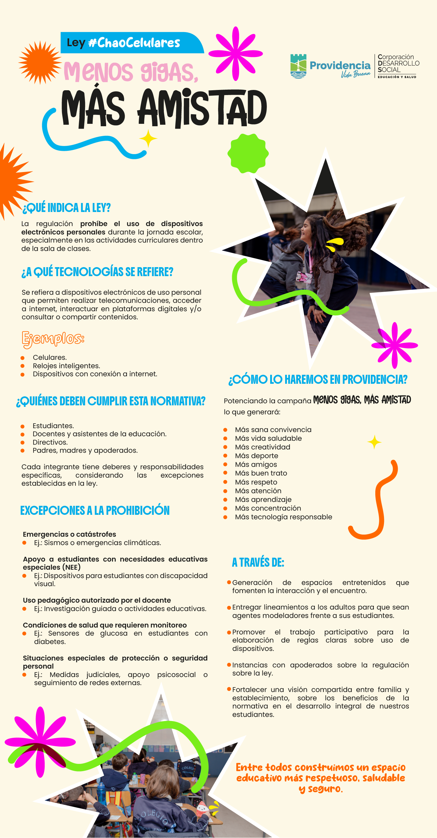 Informativo Menos gigas, más amistad